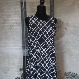 Anne Klein Lattice Pattern Dress